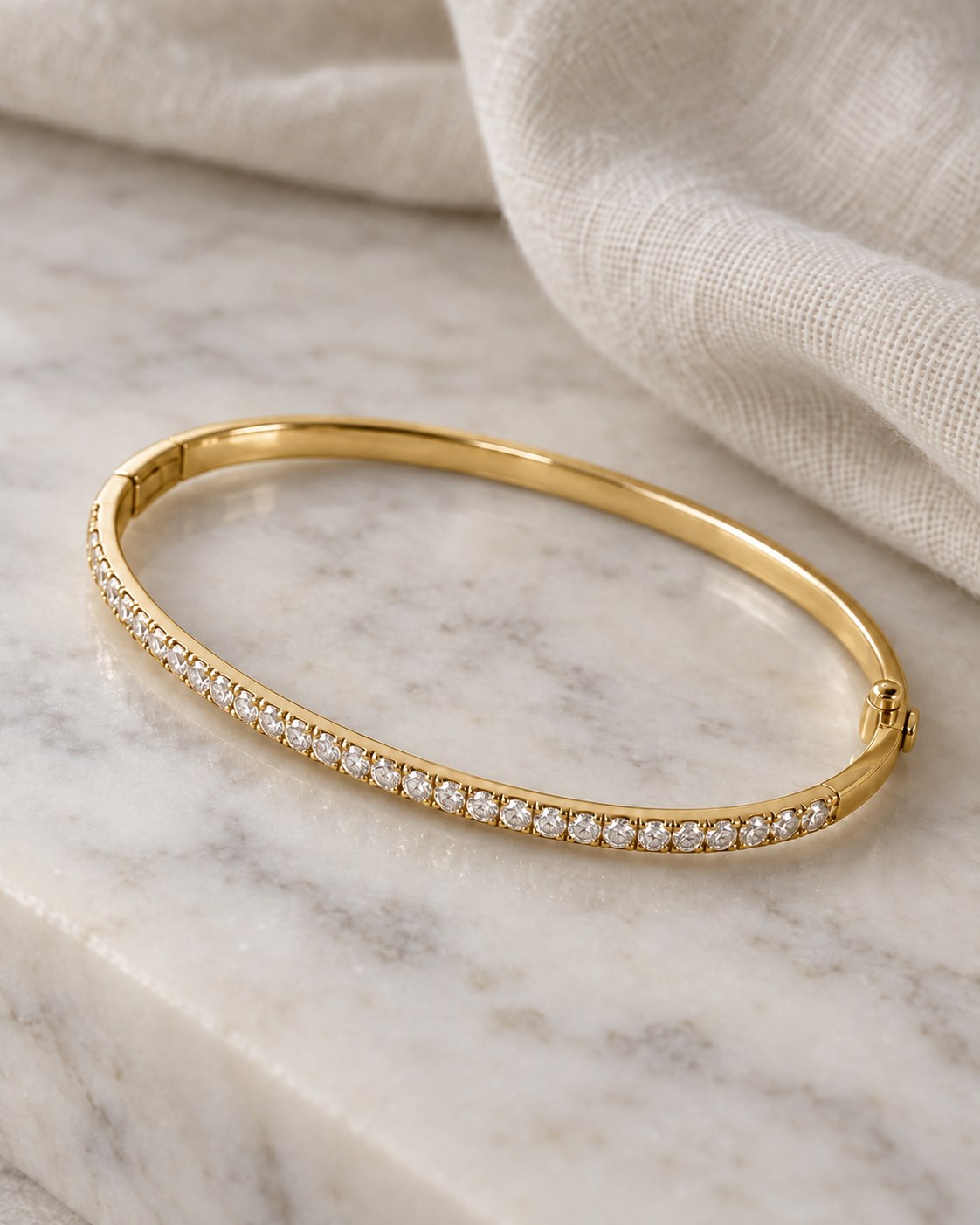 Letizia · Bangle Pavé · anillo de compromiso en Platino con Diamante, vista 2