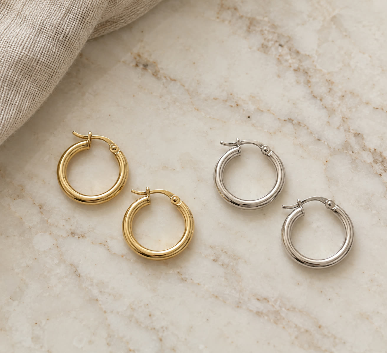 Aro Argolla Tubo Redondo 2mm · 12mm · aro argolla en Oro 18k amarillo