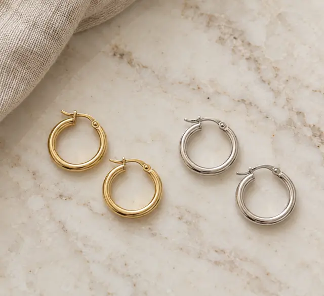 Aro Argolla Tubo Redondo 2mm · 12mm · aro argolla en Oro 18k amarillo