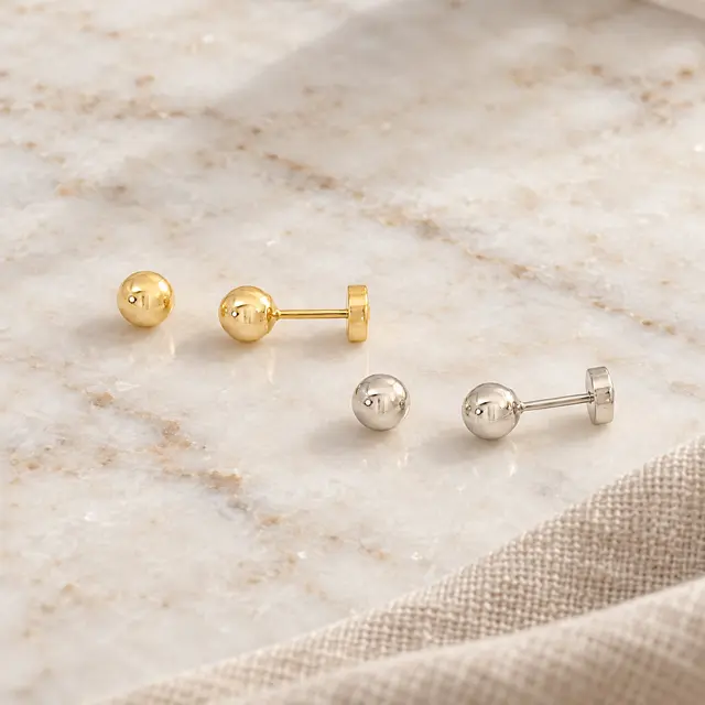 Aro Abridor Bolita 4,5mm · guagua en Oro 18k amarillo