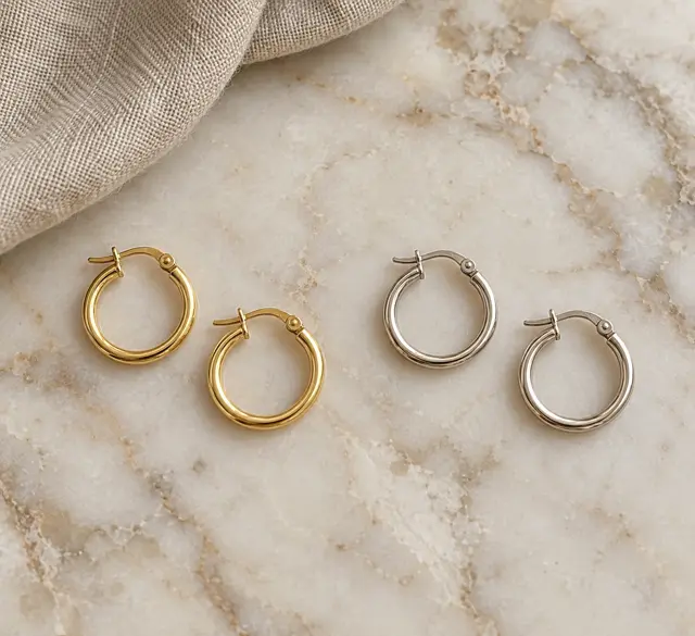 Aro Argolla Tubo Redondo 2mm · 14mm · aro argolla en Oro 18k amarillo