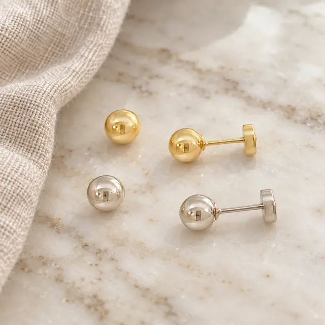 Aro Abridor Bolita 5mm · guagua en Oro 18k amarillo