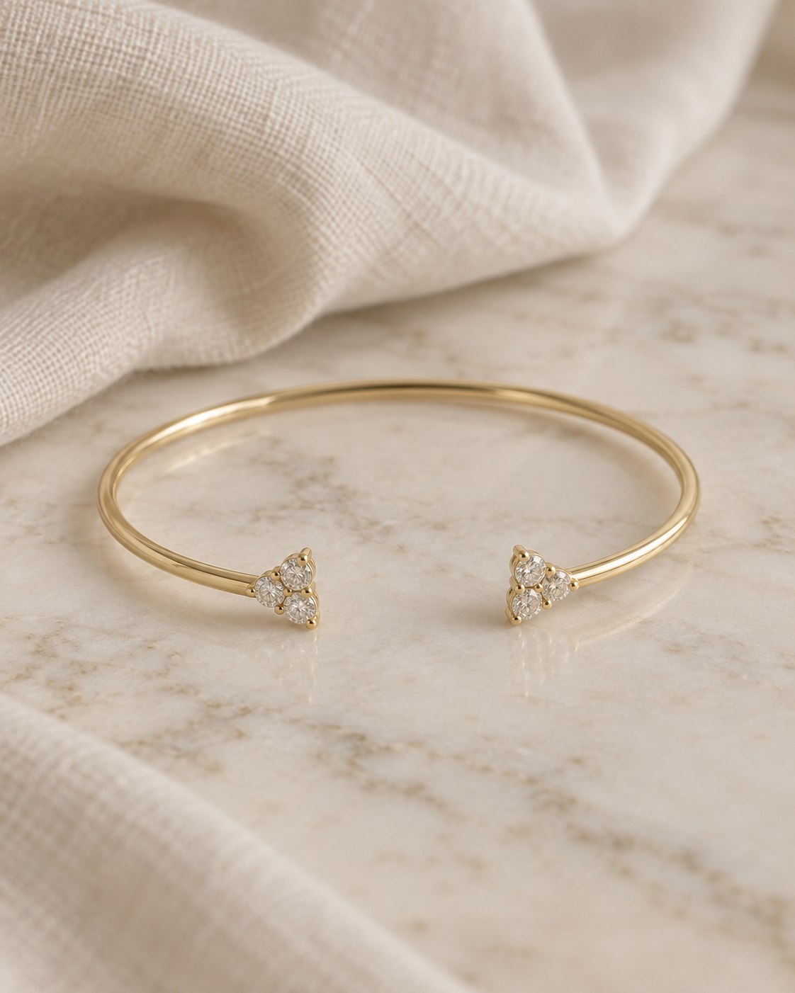 Lauretta · Esclava Fina · anillo de compromiso en Oro 18k amarillo con Diamante