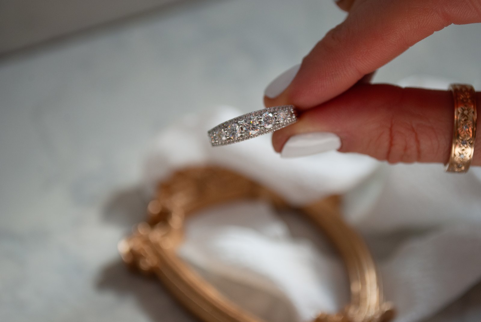 Argolla Eternity, Oro Blanco