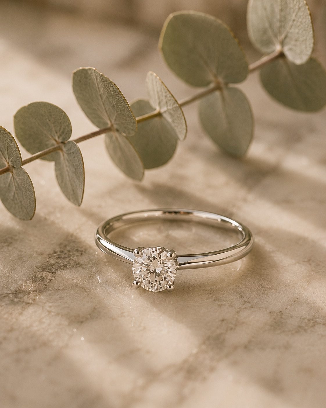 Solitario Halo Cushion Platino, Diamante cushion, Halo sutil, Platino