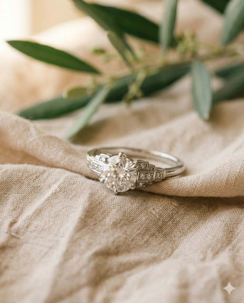 Anillo de compromiso diseño Vintage